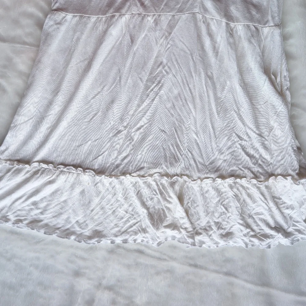 Angel Glow – White Ruffle Kids’ Dress 5T
